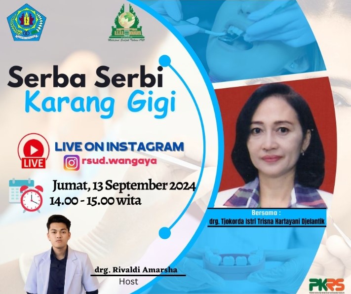 Serba Serbi Karang Gigi bersama narasumber kita : drg. Tjokorda Istri Trisna Hartayani Djelantik
