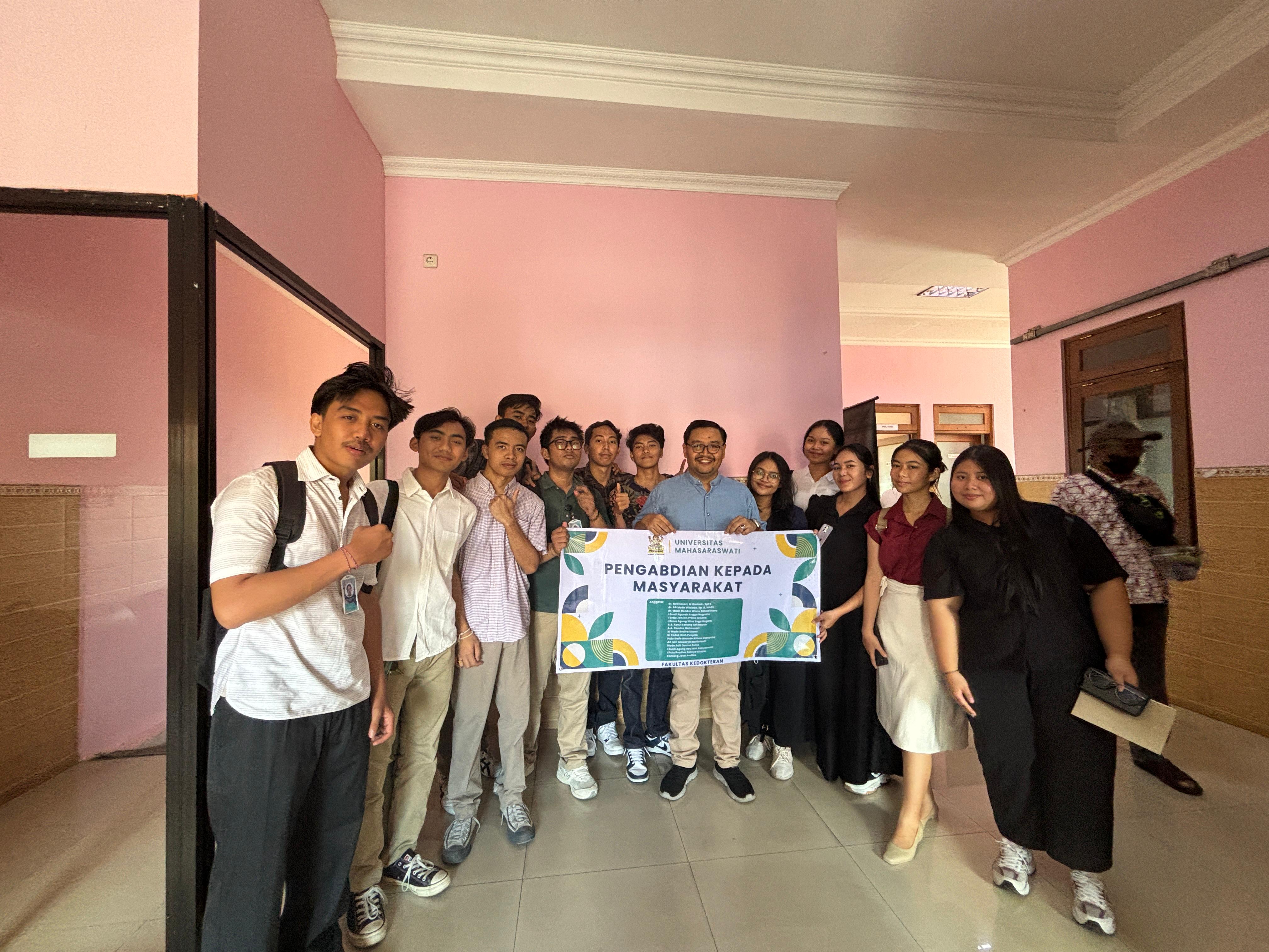 Penyelenggaraan Pengabdian Kepada Masyarakat Mahasiswa FK Unmas, kolaborasi FK Unmas dan RSUD Wangaya