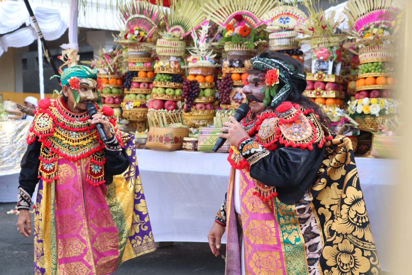 Pujawali ring Pura Dharma Udyana Rumah Sakit Umum Daerah Wangaya Kota Denpasar.
